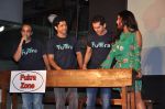 Farhan Akhtar, Ritesh Sidhwani, Richa Chadda Unveil Fukrey first look in Jai Hind, Mumbai on 12th April 2013 (28).JPG